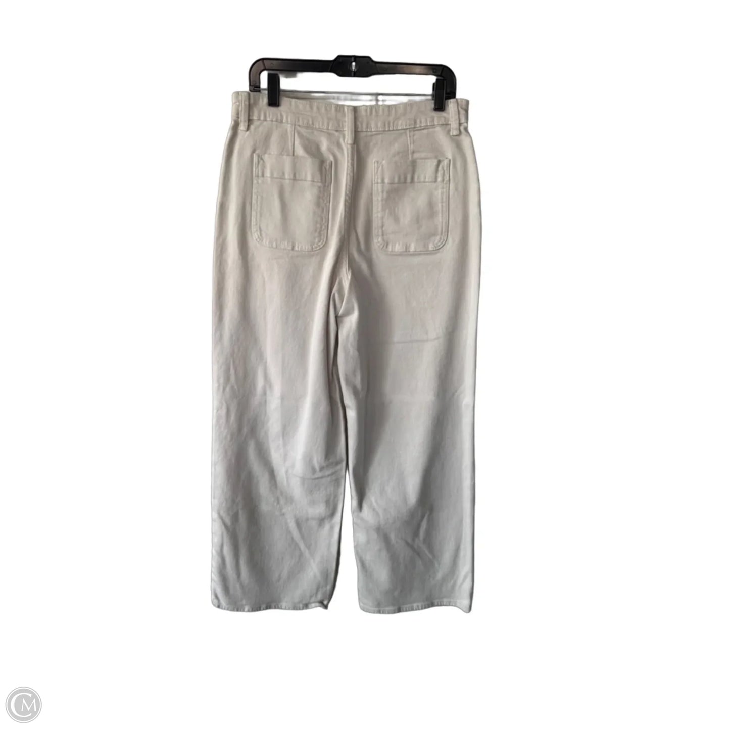 Jeans Straight By Free Assembly In Cream Denim, Size: 12