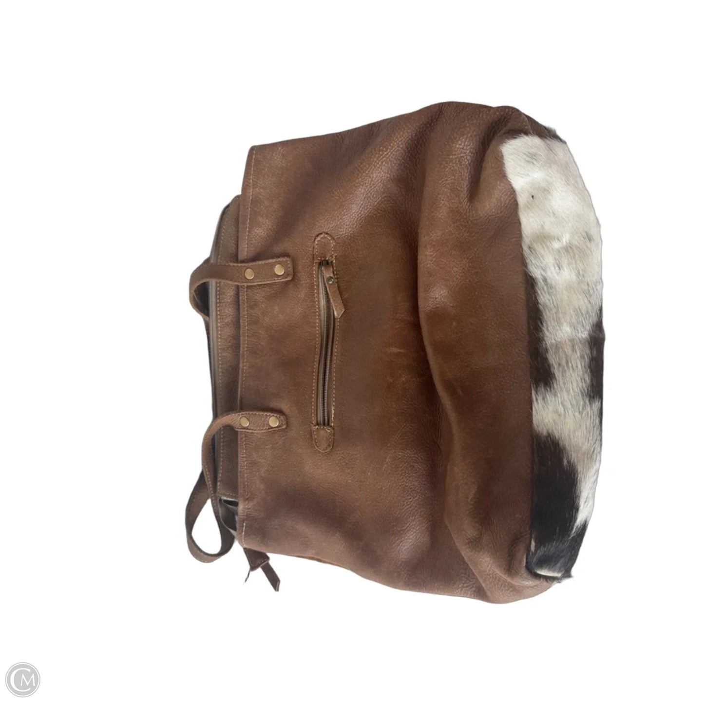 Tote Leather By Myra, Size: Large