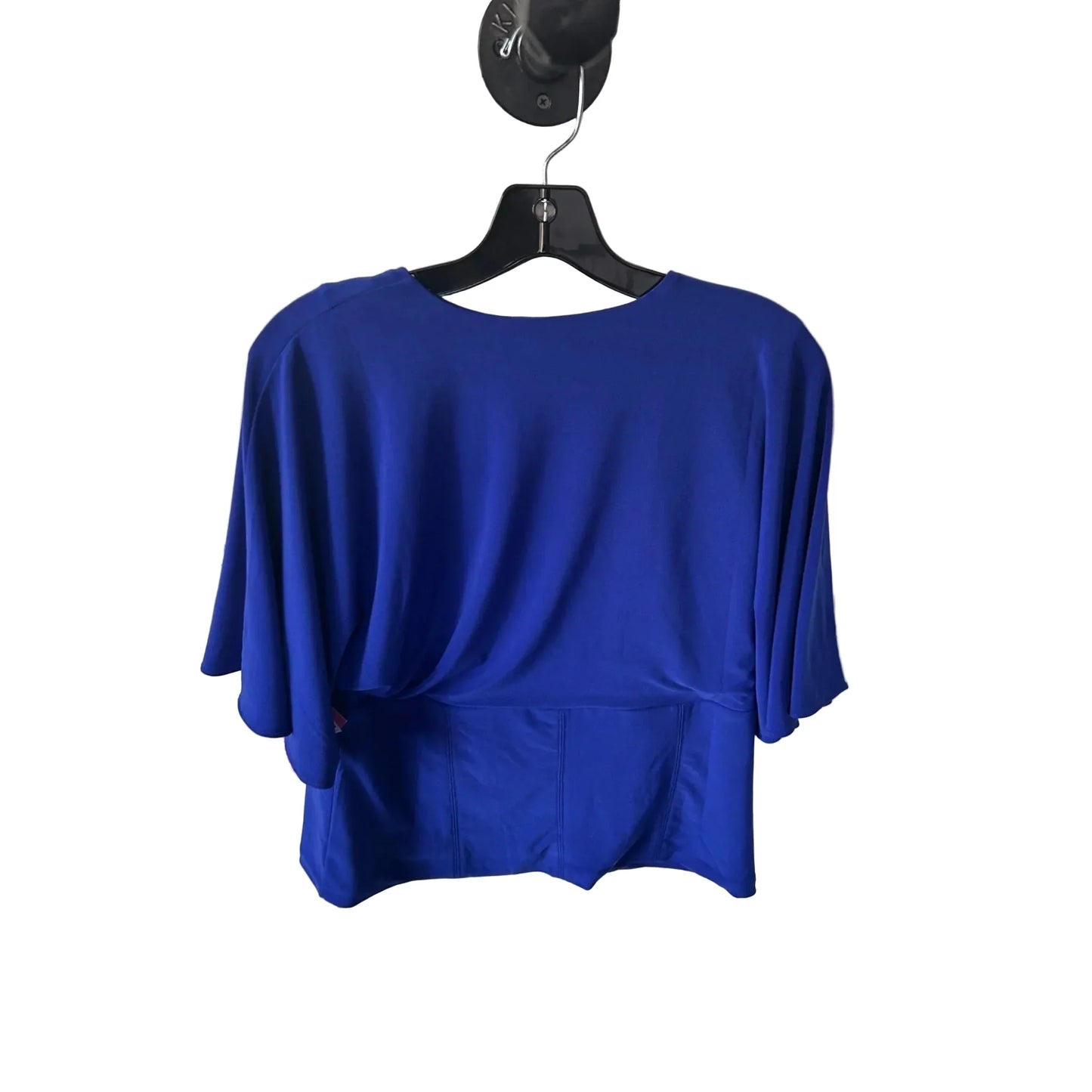 Top Short Sleeve By White House Black Market In Blue, Size: L