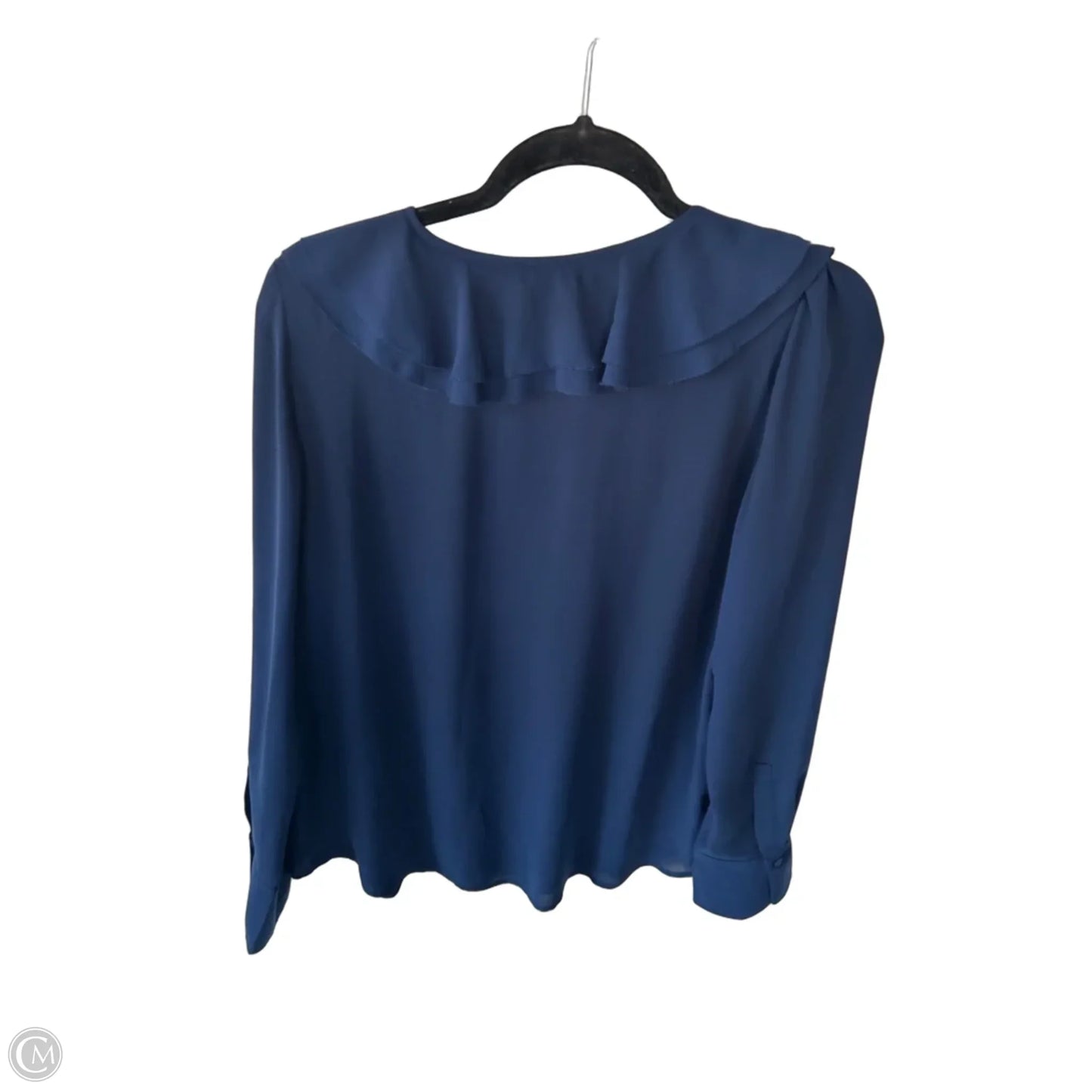 Top Long Sleeve By Ann Taylor In Blue, Size: S