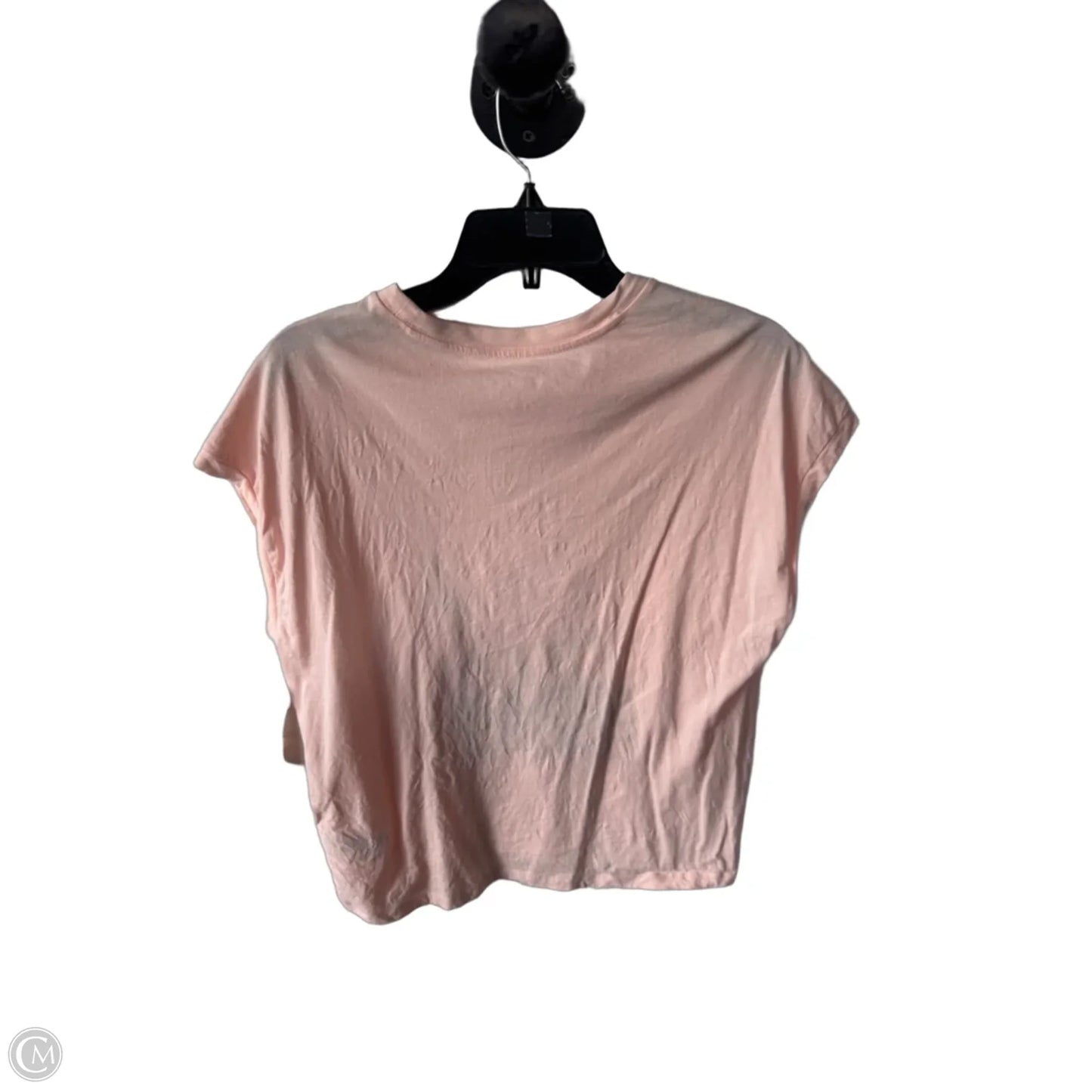 Top Short Sleeve By Anthropologie In Peach, Size: M