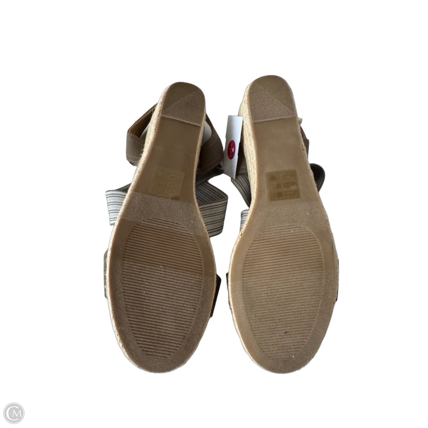 Sandals Heels Wedge By Market & Spruce In Brown, Size: 7