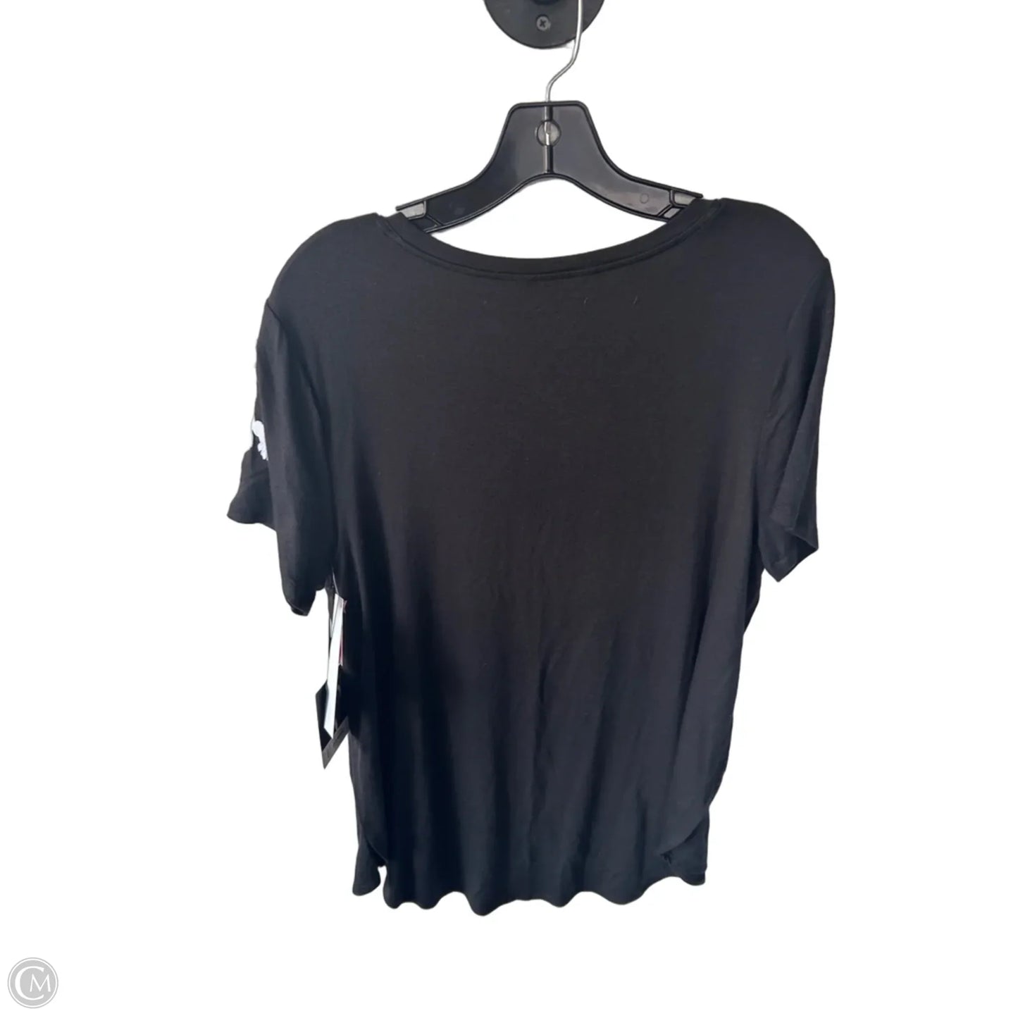 Top Short Sleeve Basic By Simply Vera In Black & White, Size: L