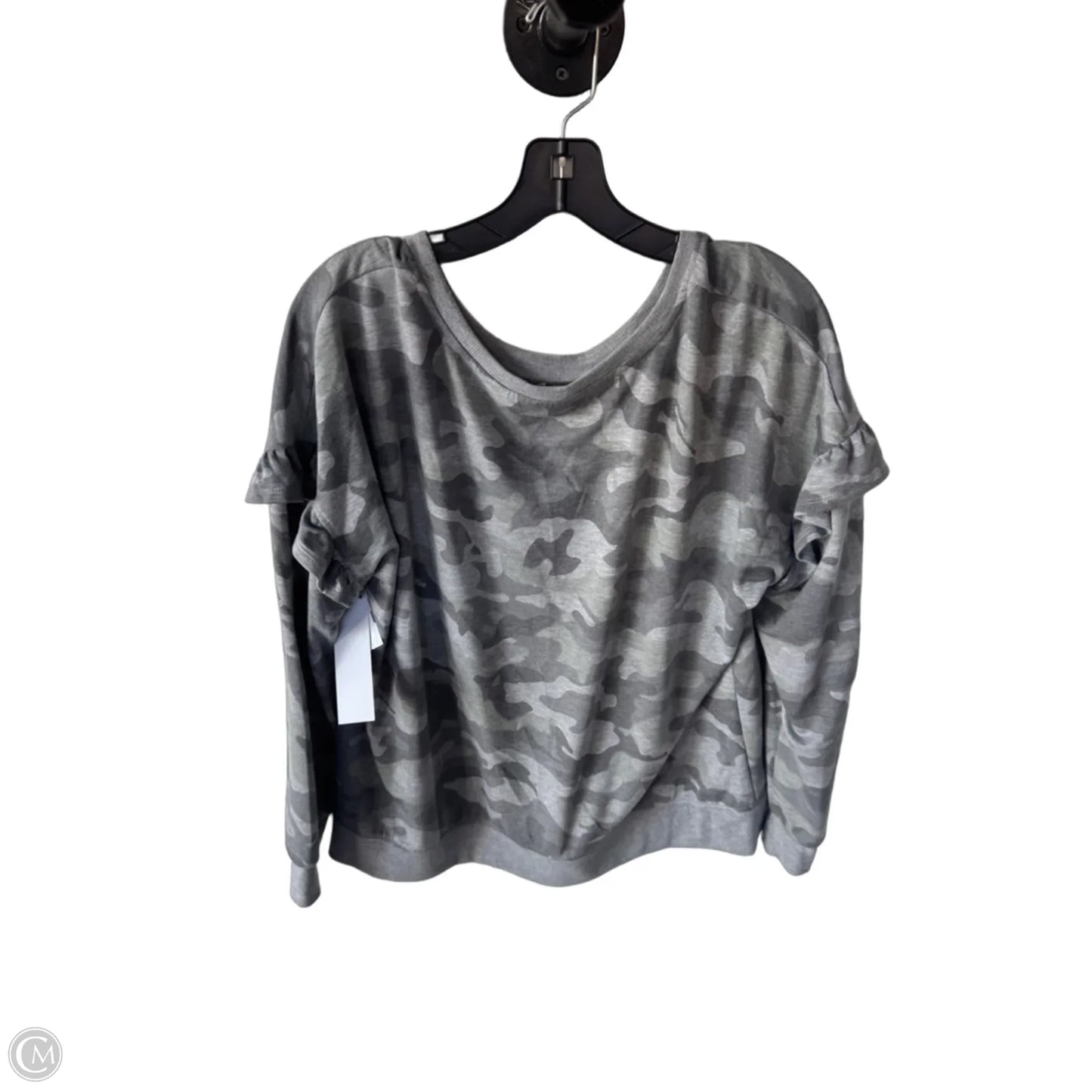 Sweatshirt Crewneck By Jane And Delancey In Camouflage Print, Size: Xl