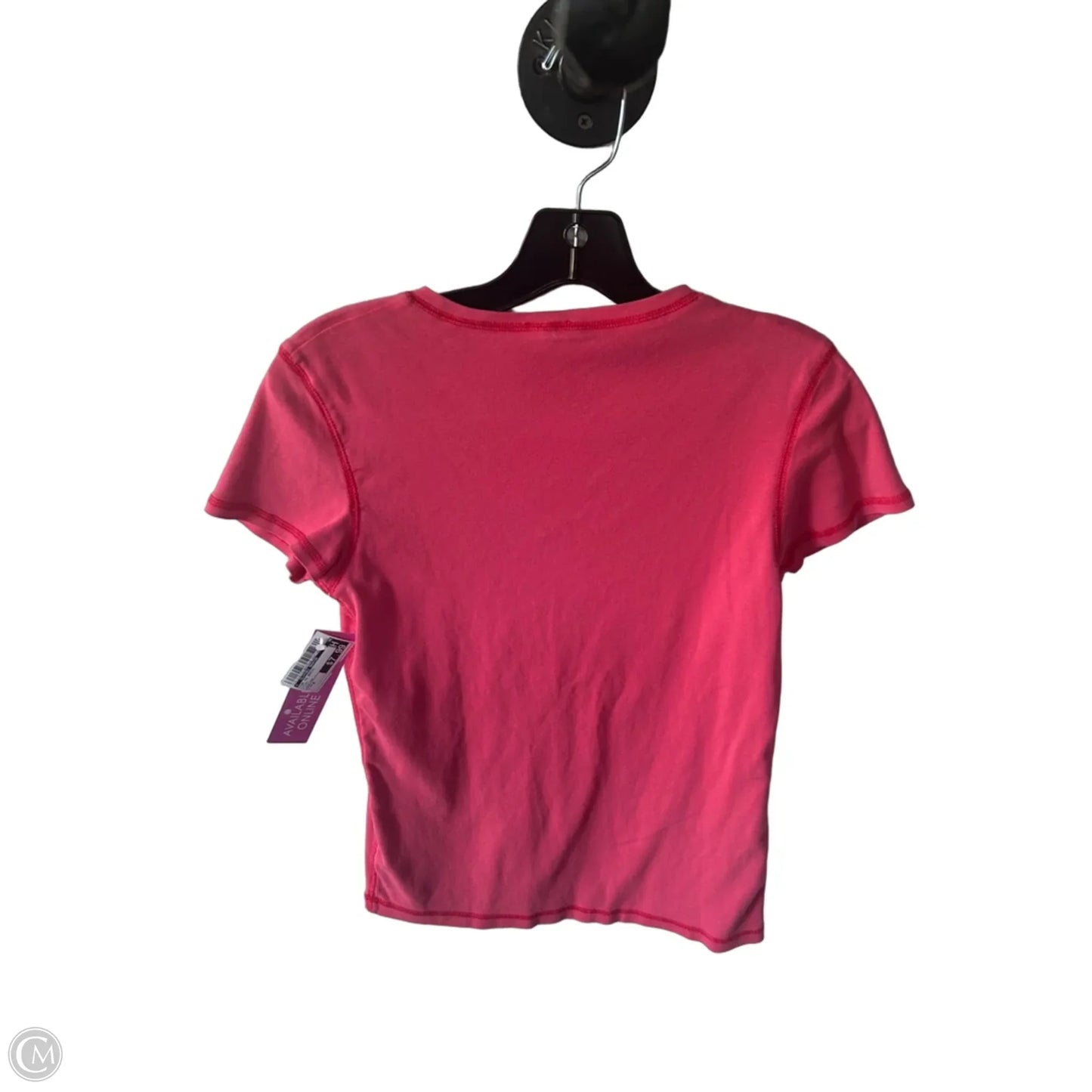 Top Short Sleeve Basic By Clothes Mentor In Pink, Size: M