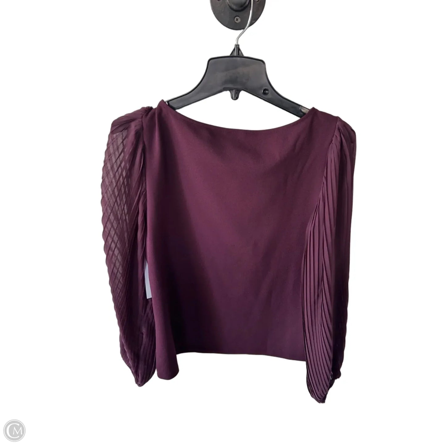 Top Long Sleeve By Ann Taylor In Purple, Size: M
