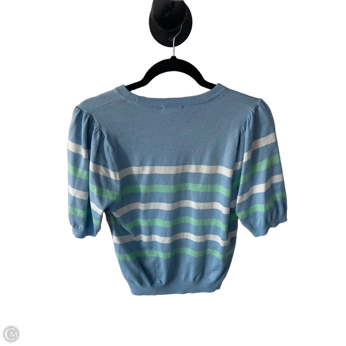 Sweater Short Sleeve By Clothes Mentor In Blue & Green, Size: S