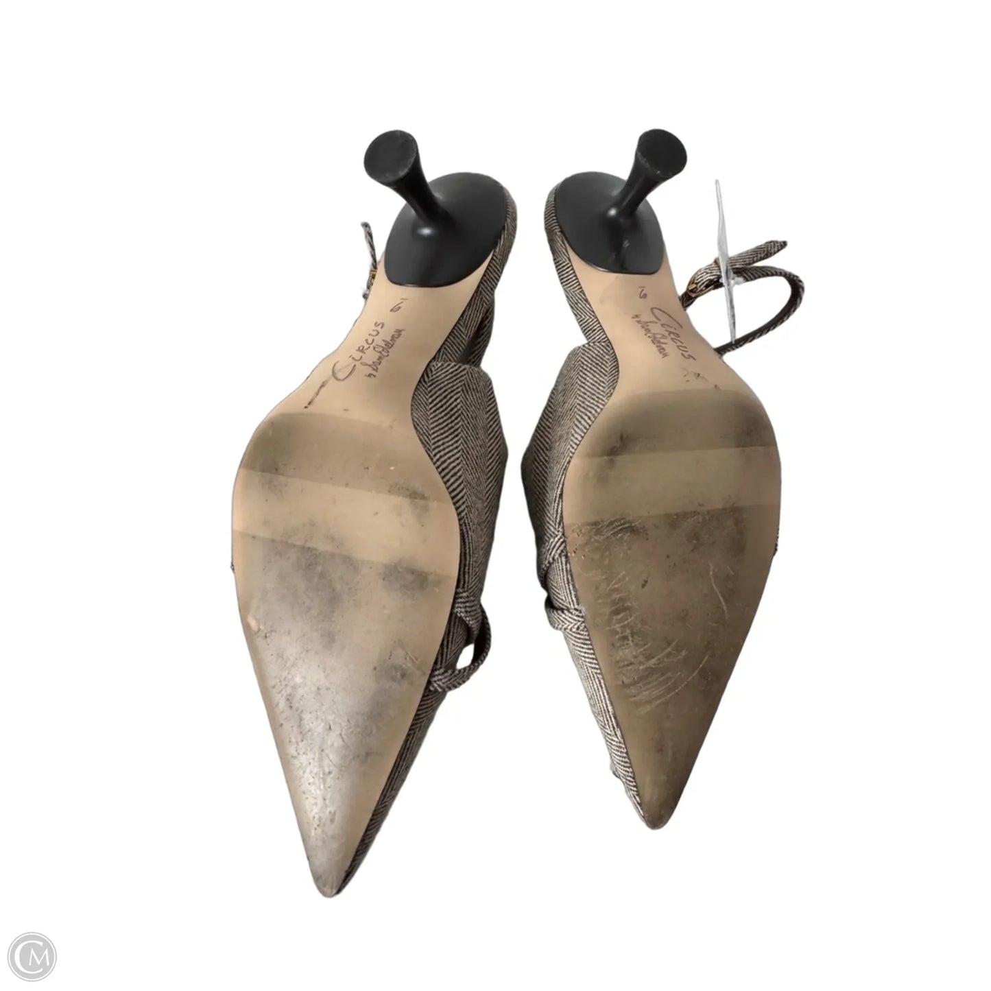 Shoes Heels Kitten By Sam Edelman In Brown & Tan, Size: 9