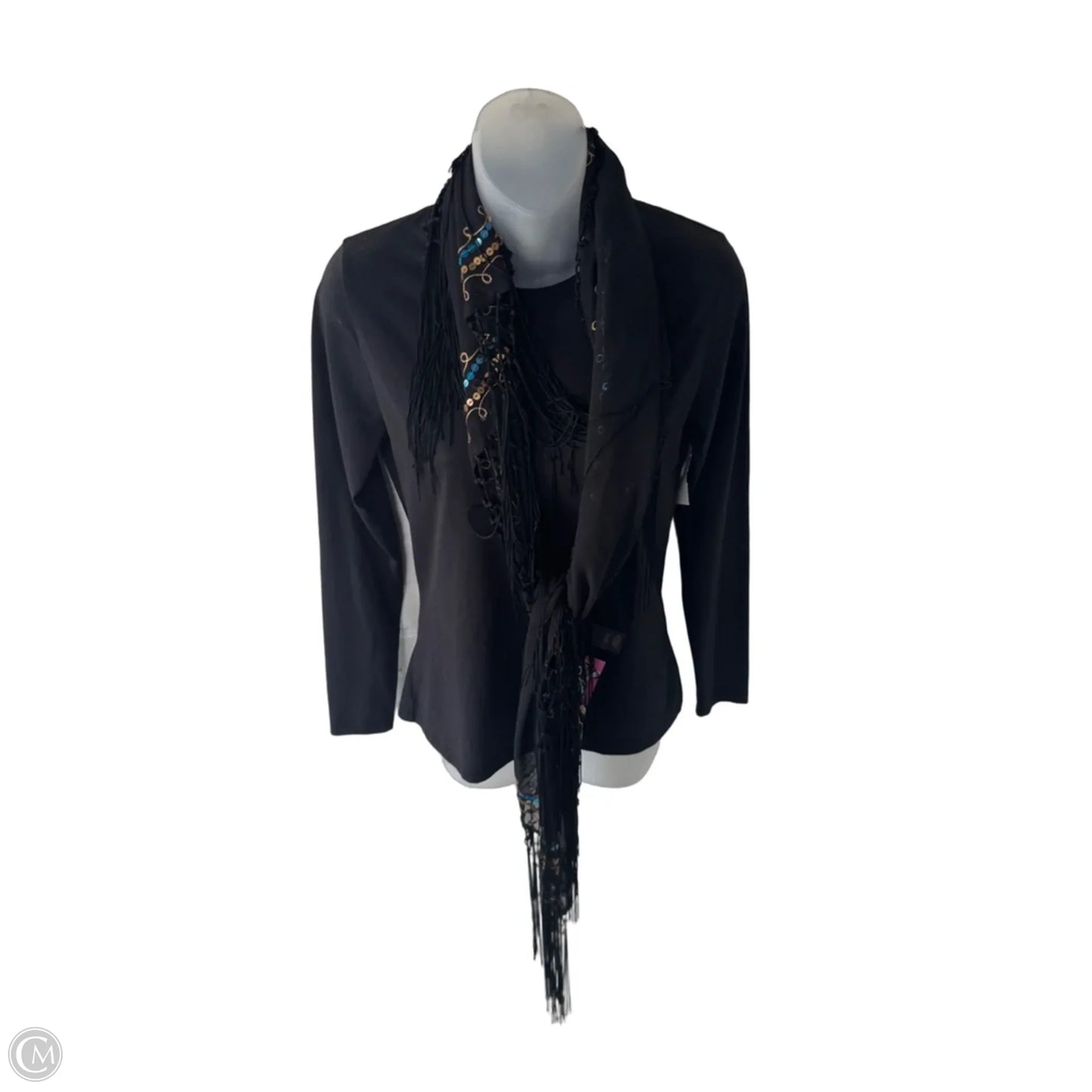 Shawl By Lane Bryant In Black & Blue, Size: Osfm