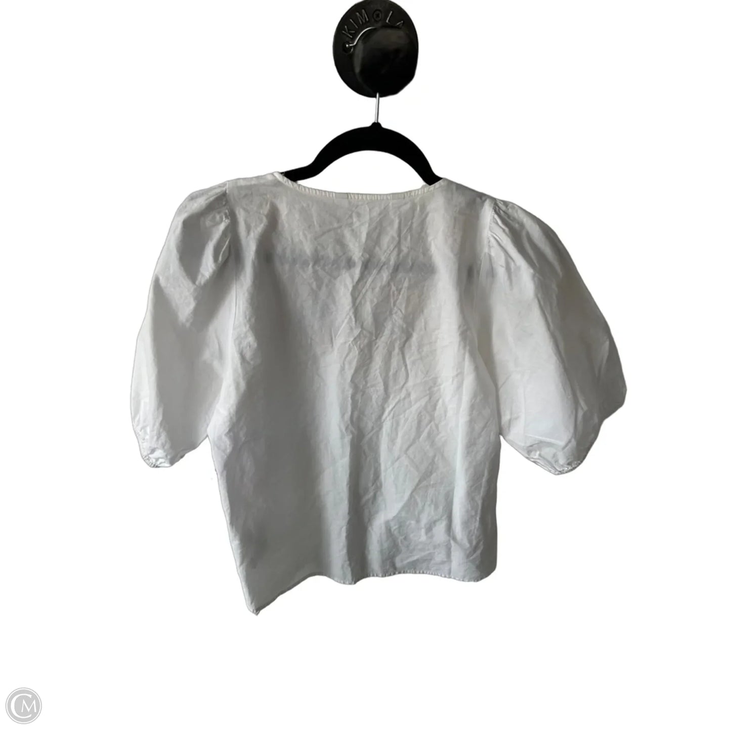 Top Short Sleeve By Zara In White, Size: M