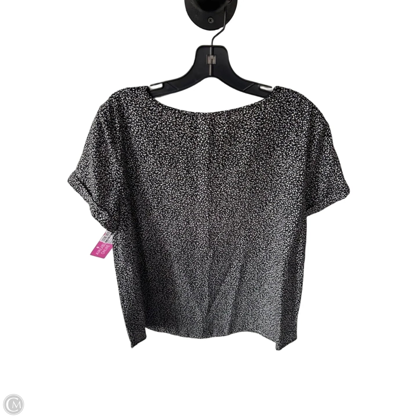 Top Short Sleeve By Lc Lauren Conrad In Black & White, Size: M