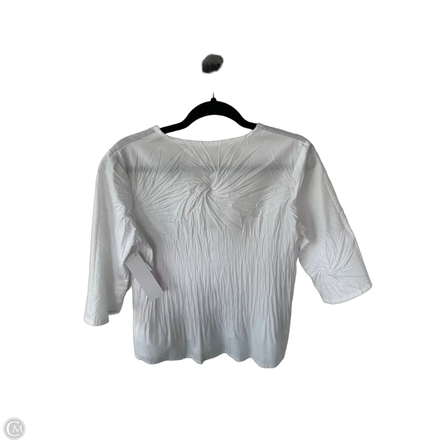 Top 3/4 Sleeve By Clothes Mentor In White, Size: Xs