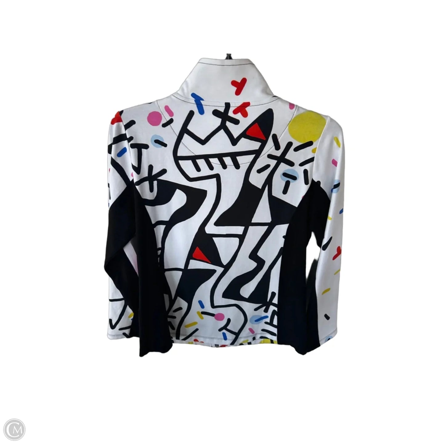 Sweatshirt Collar By Cmc In Black & White, Size: S