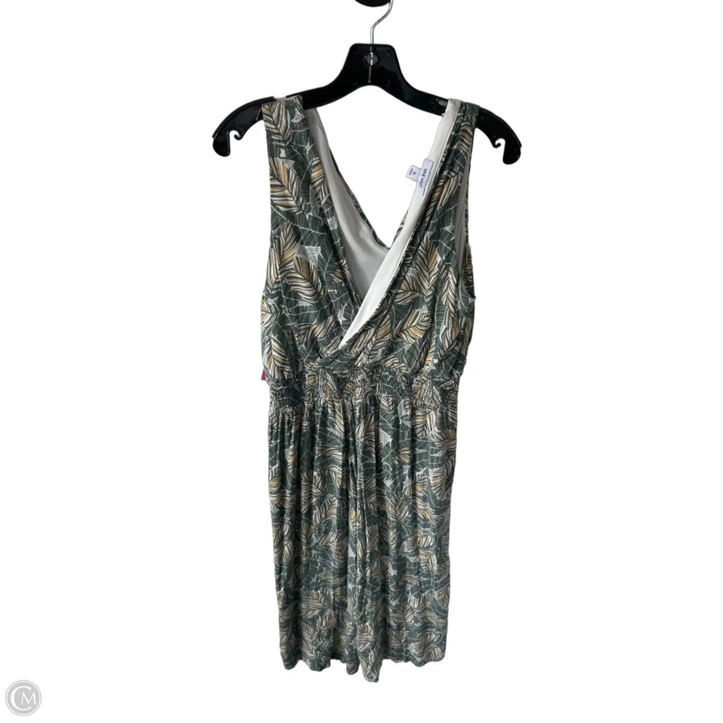 Jumpsuit By Nine West In Green & Yellow, Size: Xl