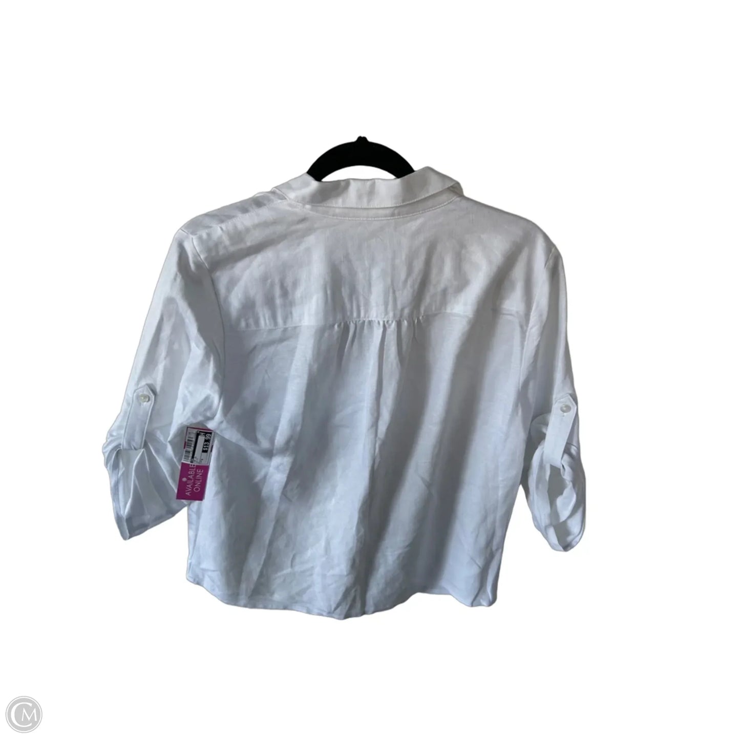 Top Short Sleeve By Inc In White, Size: M