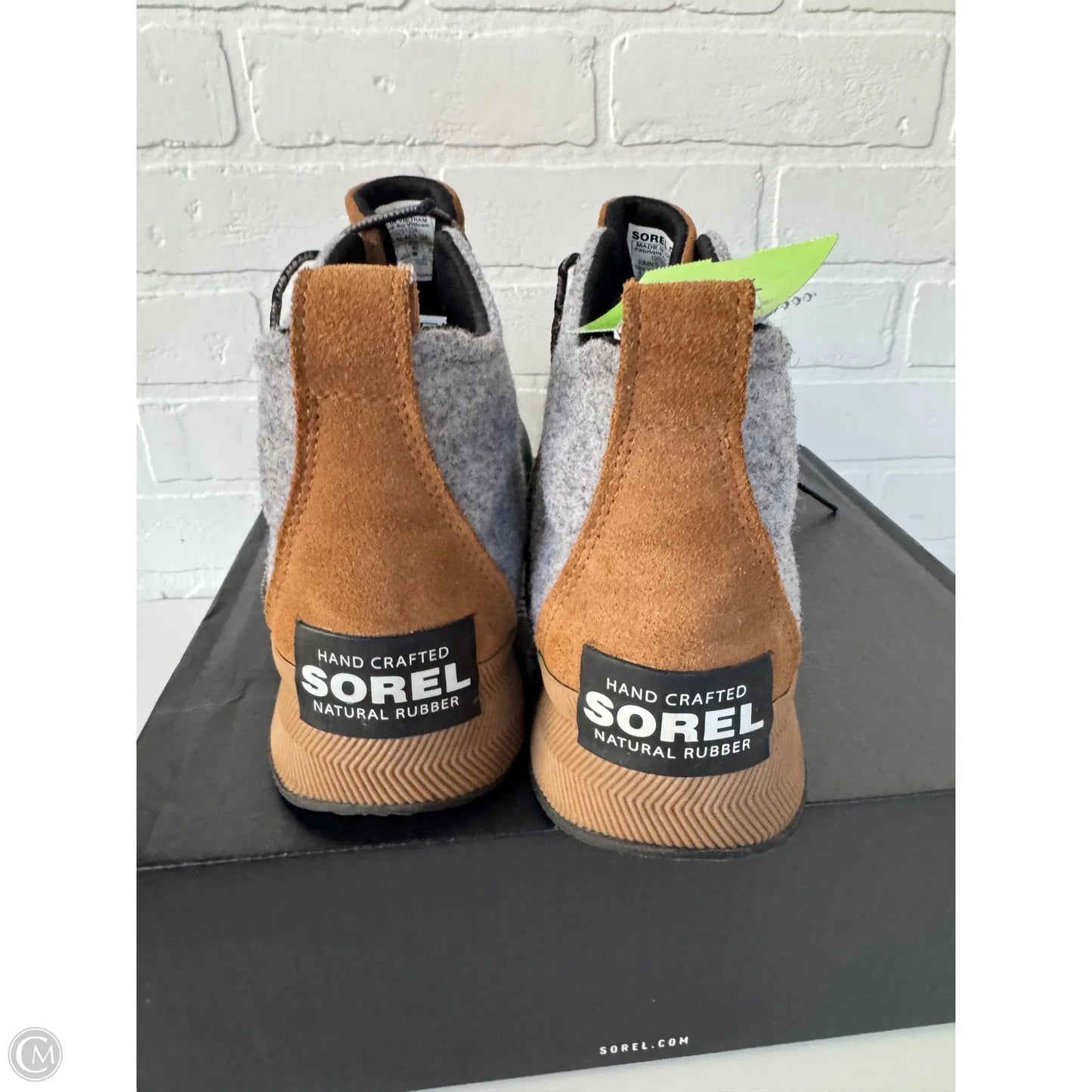 Boots Ankle Flats By Sorel In Black & Brown, Size: 9