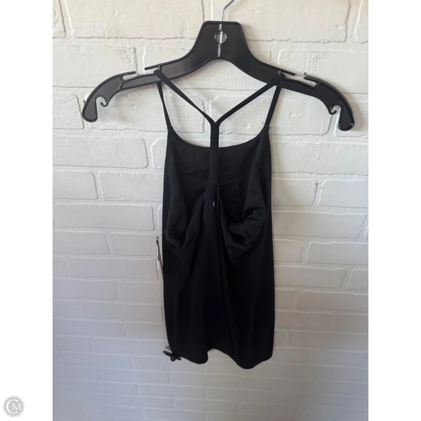 Athletic Top Short Sleeve By Lululemon In Black, Size: S