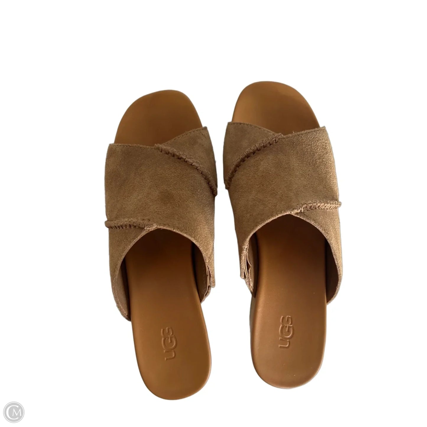 Sandals Designer By Ugg In Brown, Size: 8