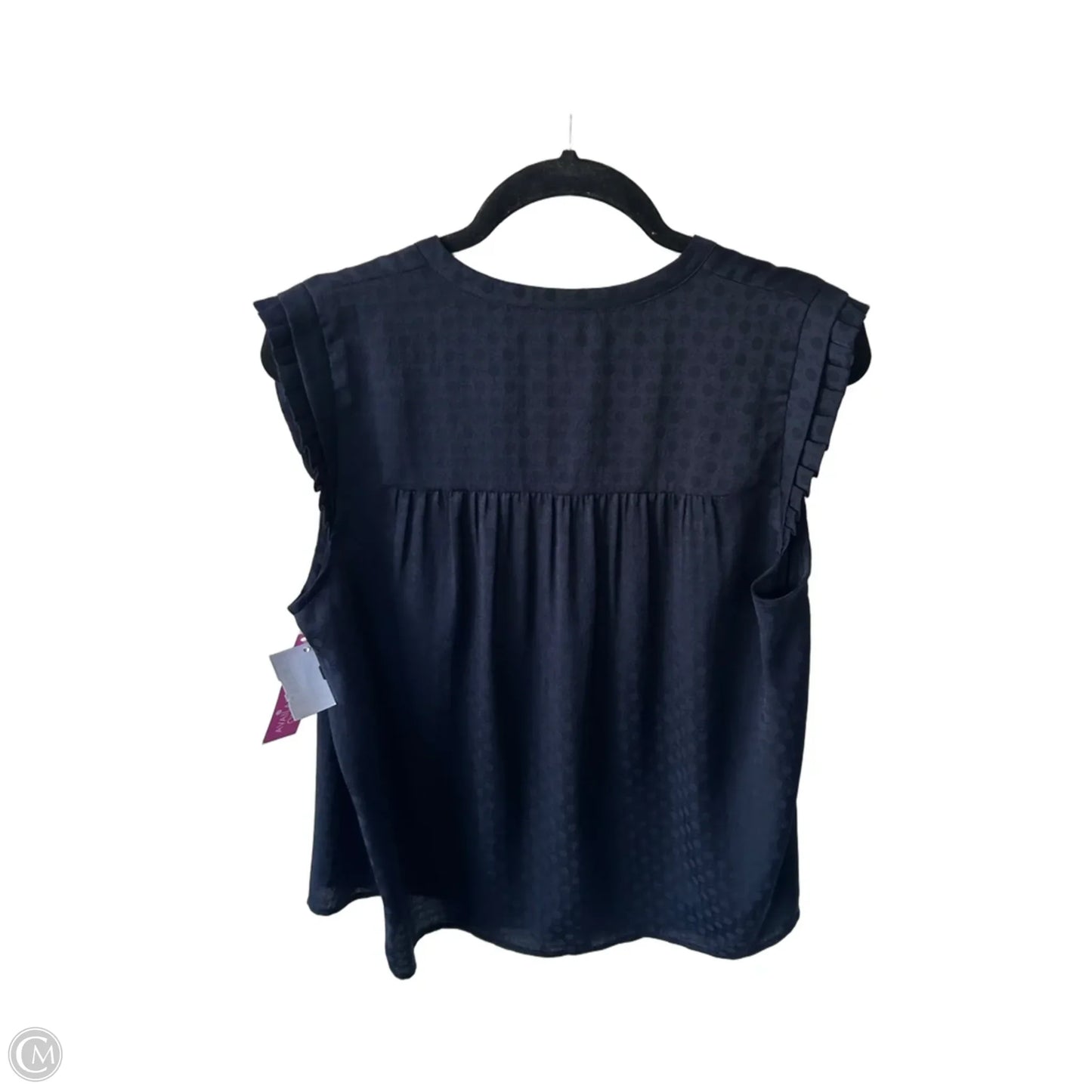 Top Sleeveless By Current Air In Navy, Size: L
