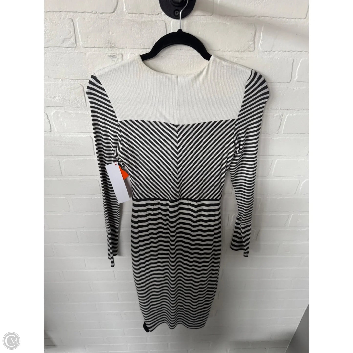 Dress Casual Midi By Bailey 44 In Grey & White, Size: S
