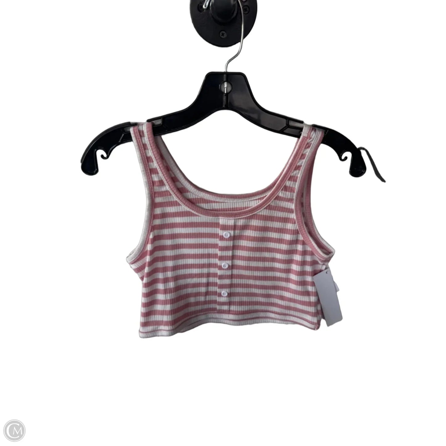 Tank Top By Romwe In Pink & White, Size: S