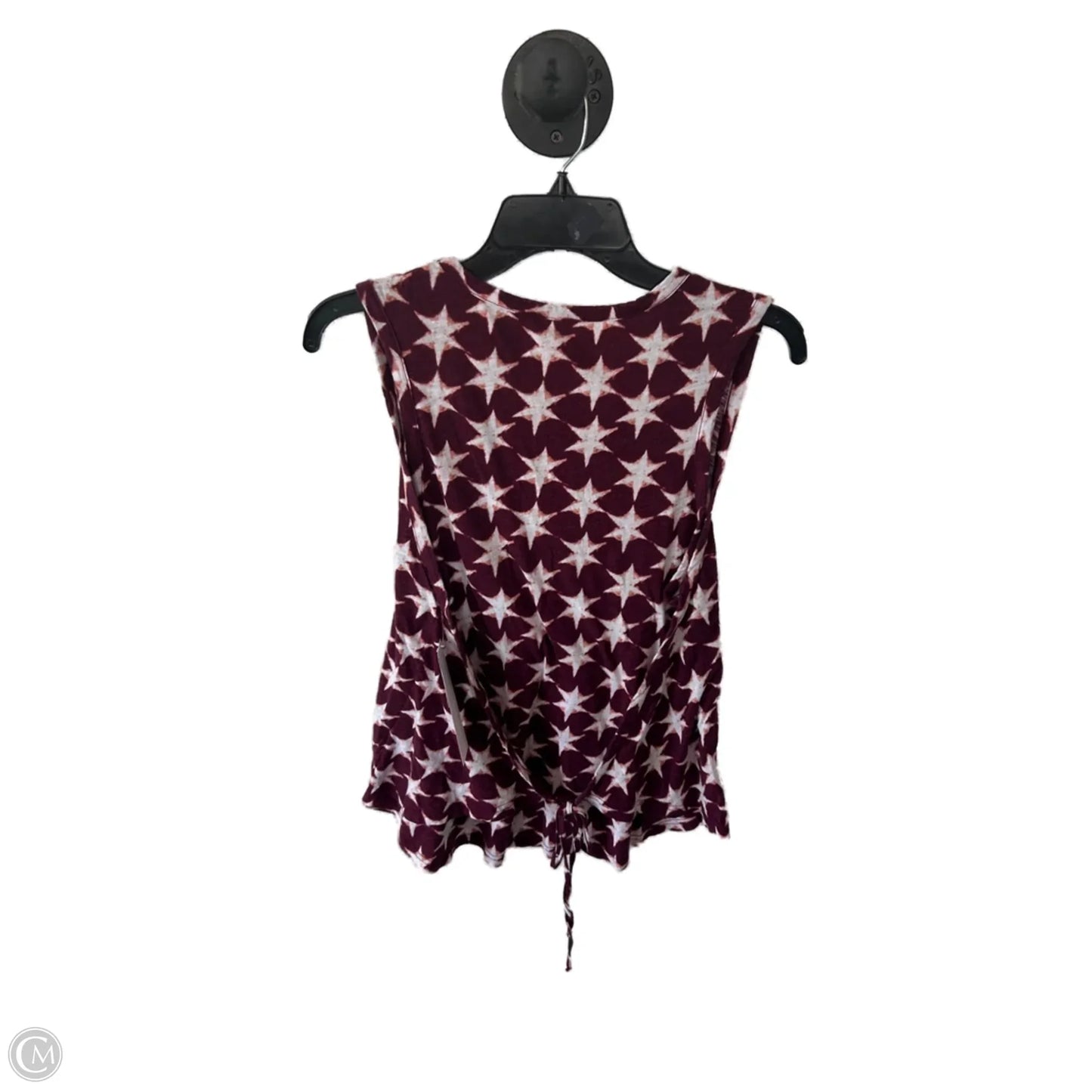 Top Sleeveless By Lucky Brand In Red & White, Size: Xl