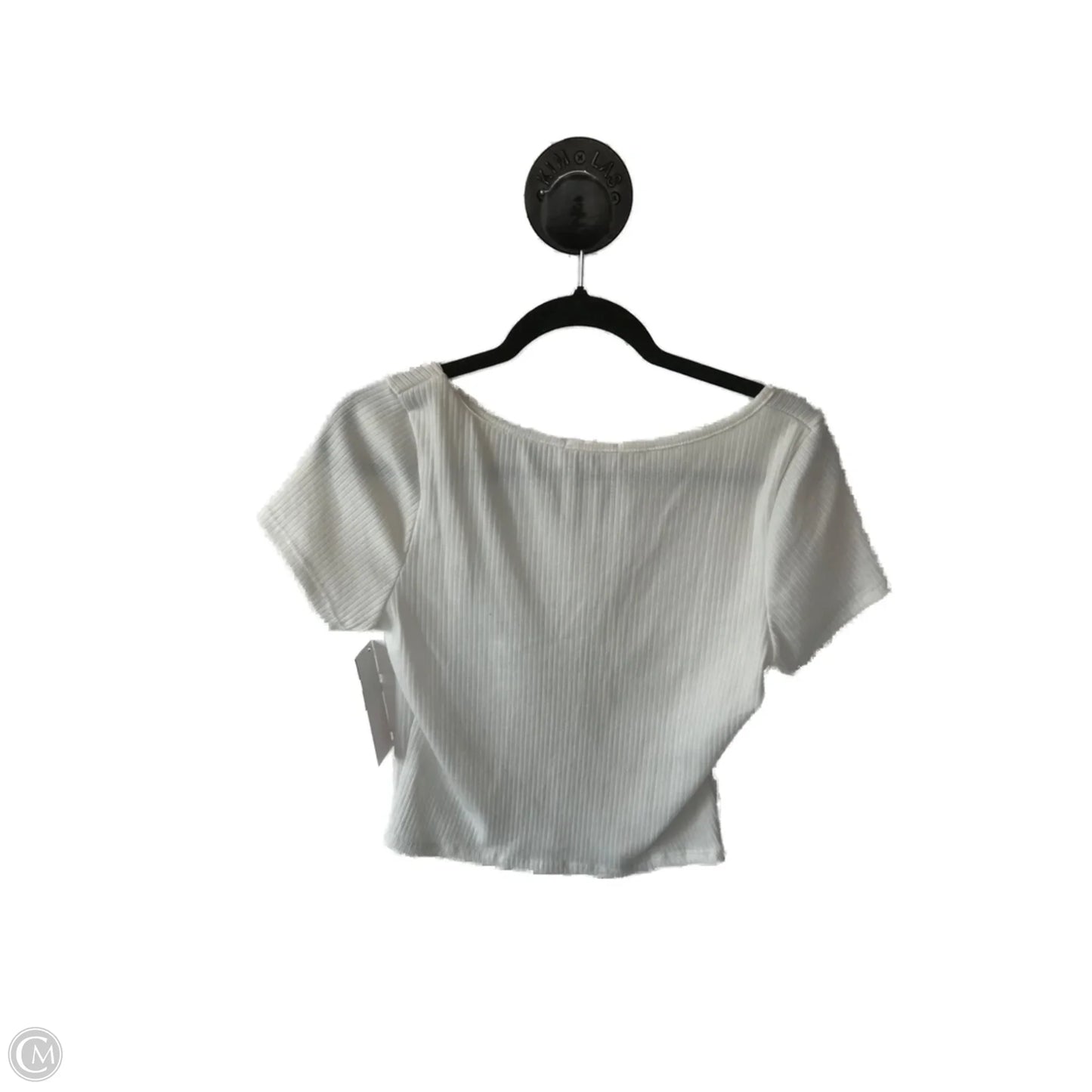 Top Short Sleeve By Miami In White, Size: Xl