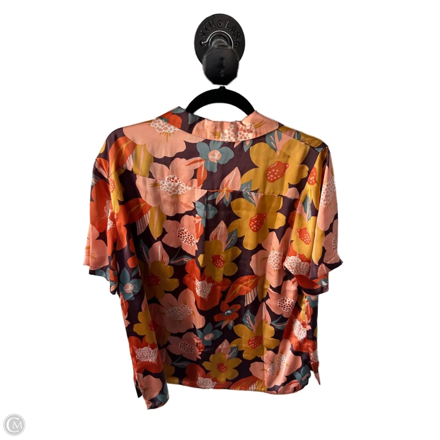 Top Short Sleeve By Dr2 In Orange & Yellow, Size: Xxl