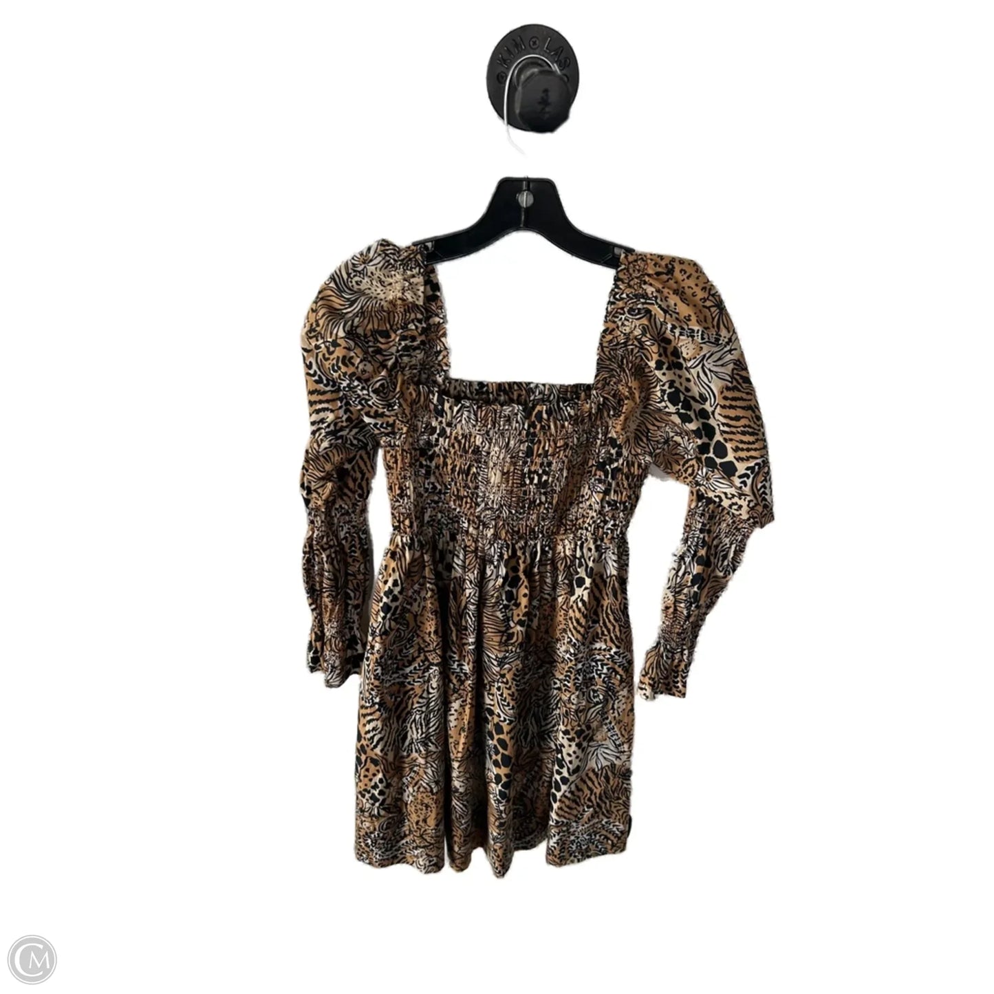 Dress Designer By Lilly Pulitzer In Black & Brown, Size: S
