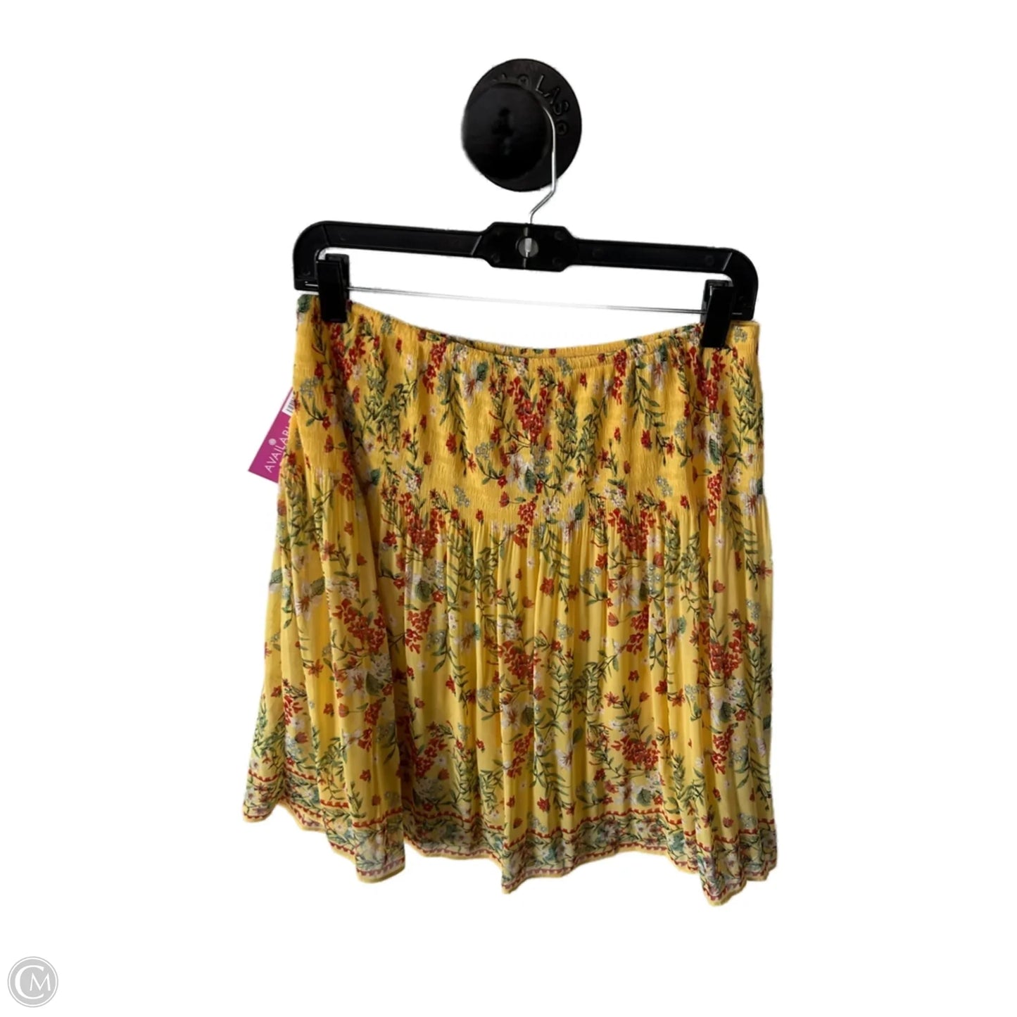 Skirt Mini & Short By Max Studio In Yellow, Size: 8