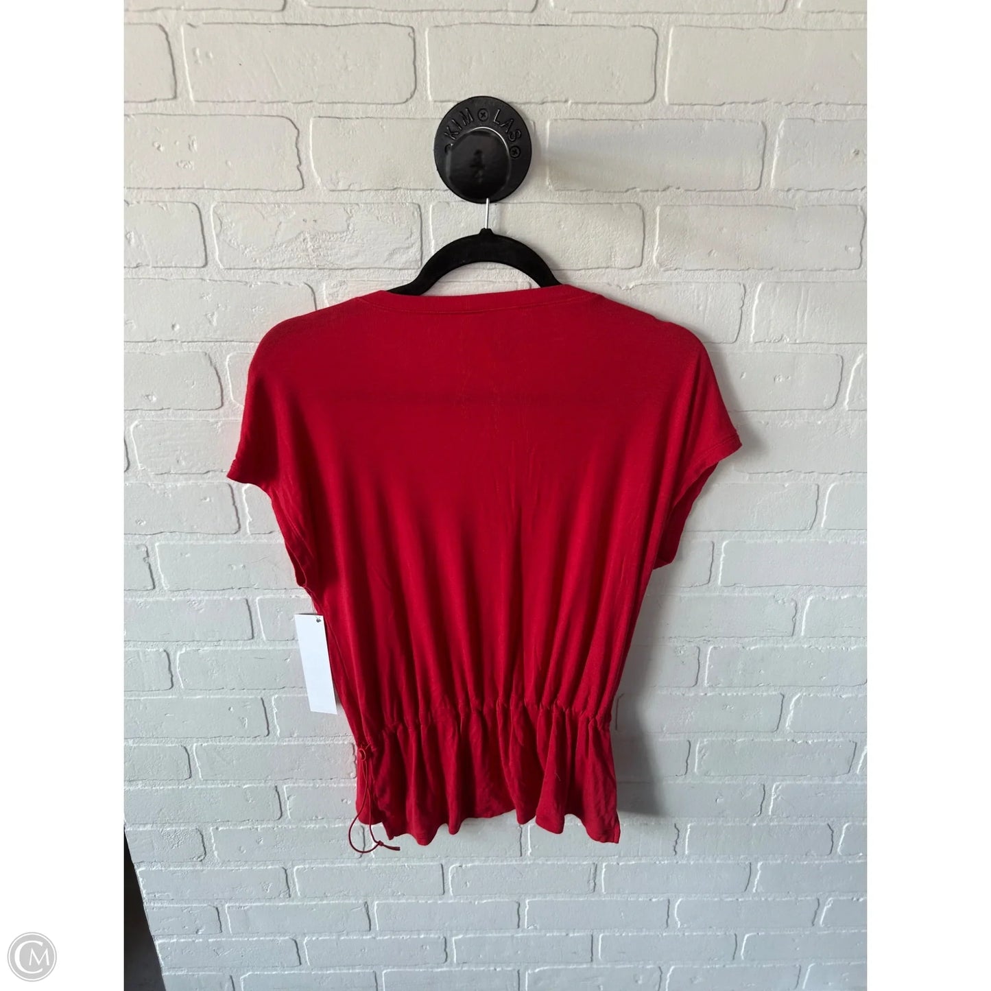 Top Short Sleeve Basic By Cabi In Red, Size: Xs