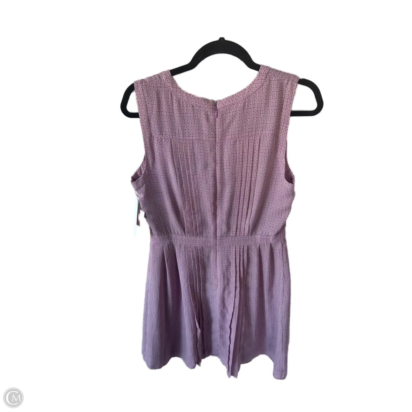 Dress Casual Midi By Halogen In Cream & Purple, Size: M