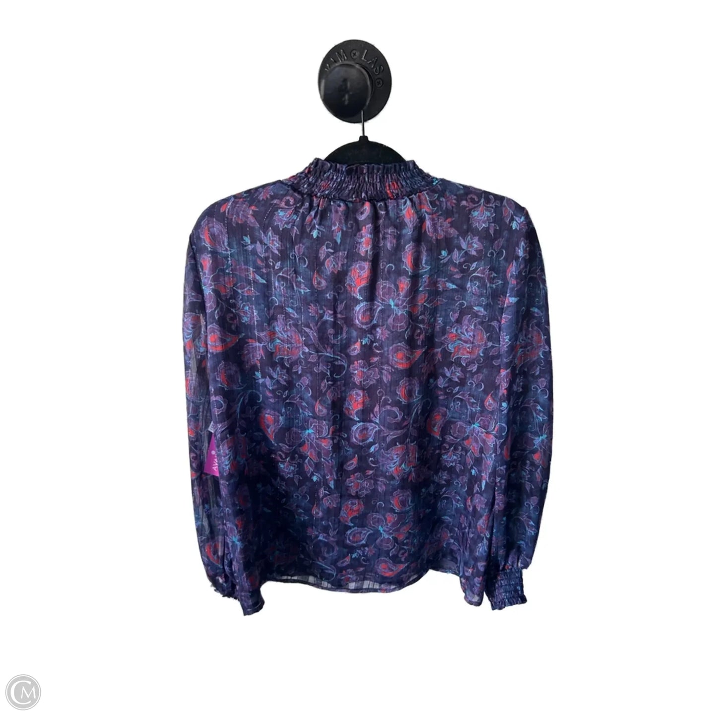 Top Long Sleeve By Joie In Blue & Purple, Size: S