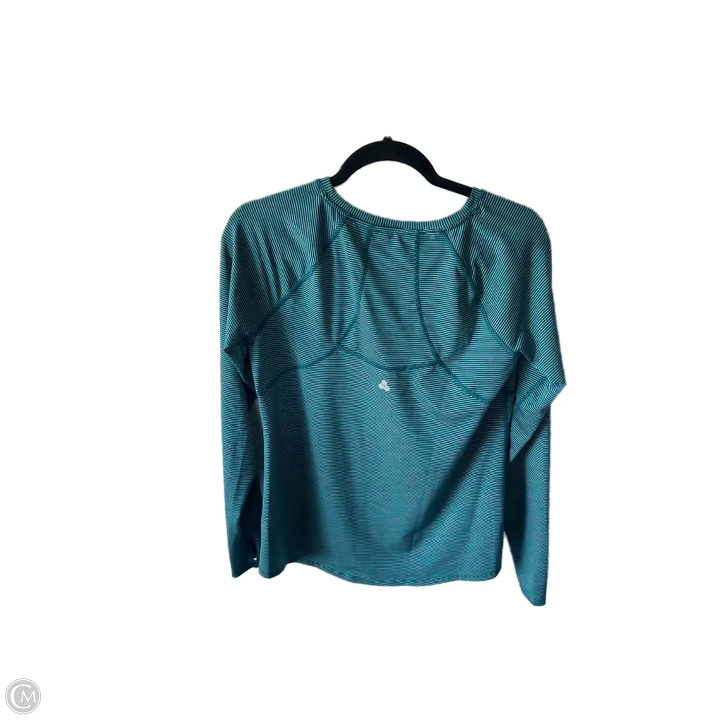 Athletic Top Long Sleeve Crewneck By Tek Gear In Teal, Size: S