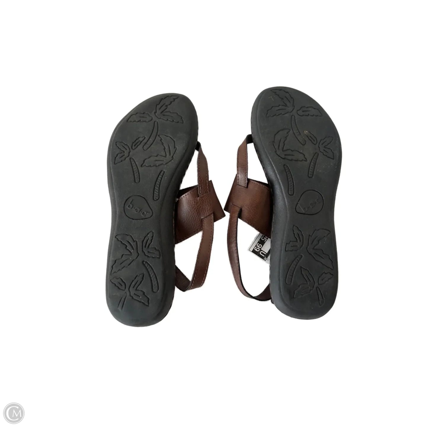 Sandals Flats By Born In Brown, Size: 9