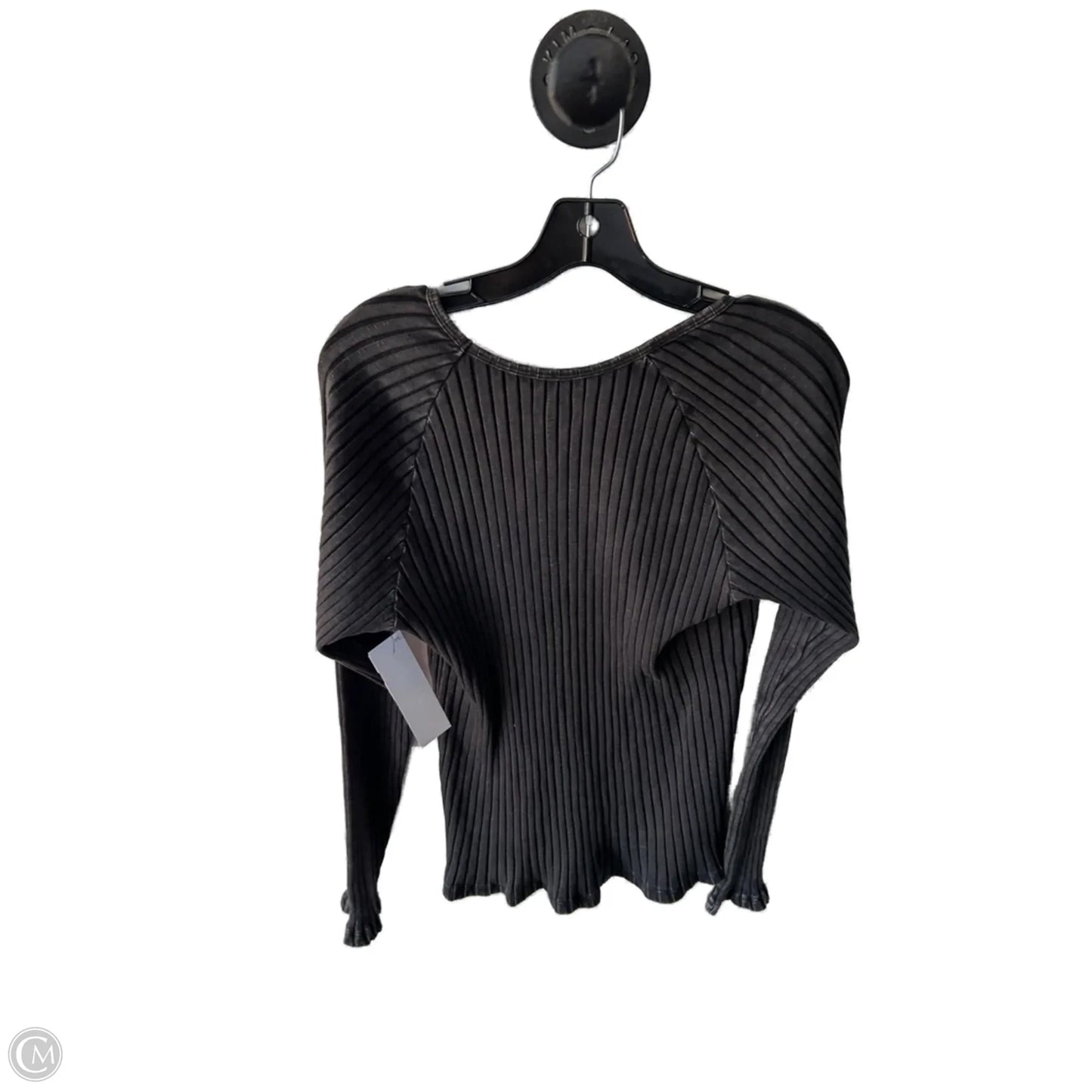 Top Long Sleeve By Knox Rose In Black, Size: L