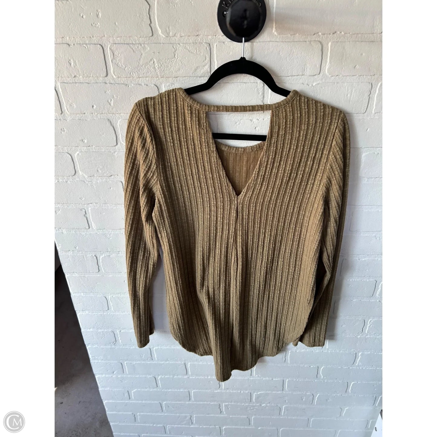 Top Long Sleeve By Doe & Rae In Green, Size: S