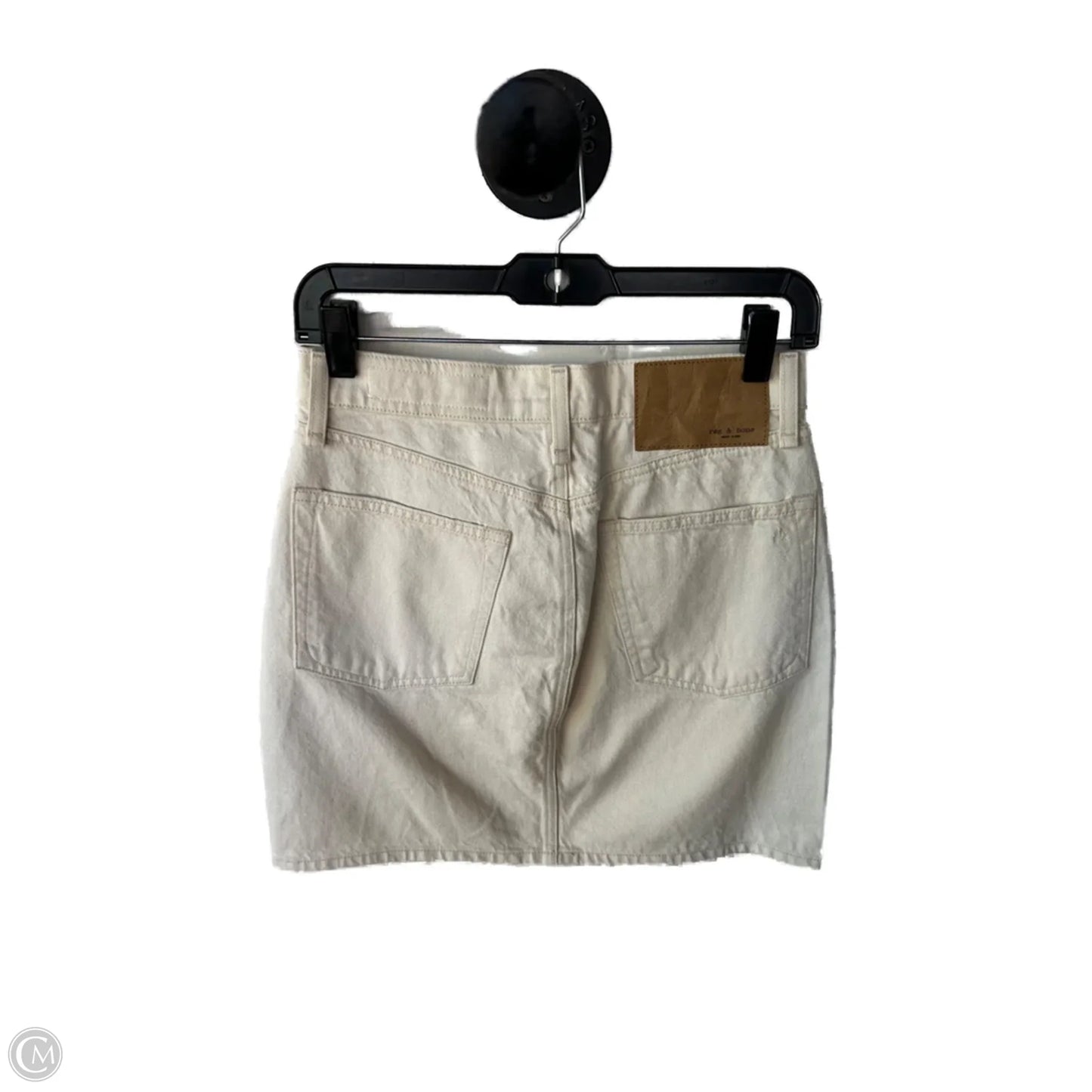 Skirt Mini & Short By Rag And Bone In Cream Denim, Size: 2