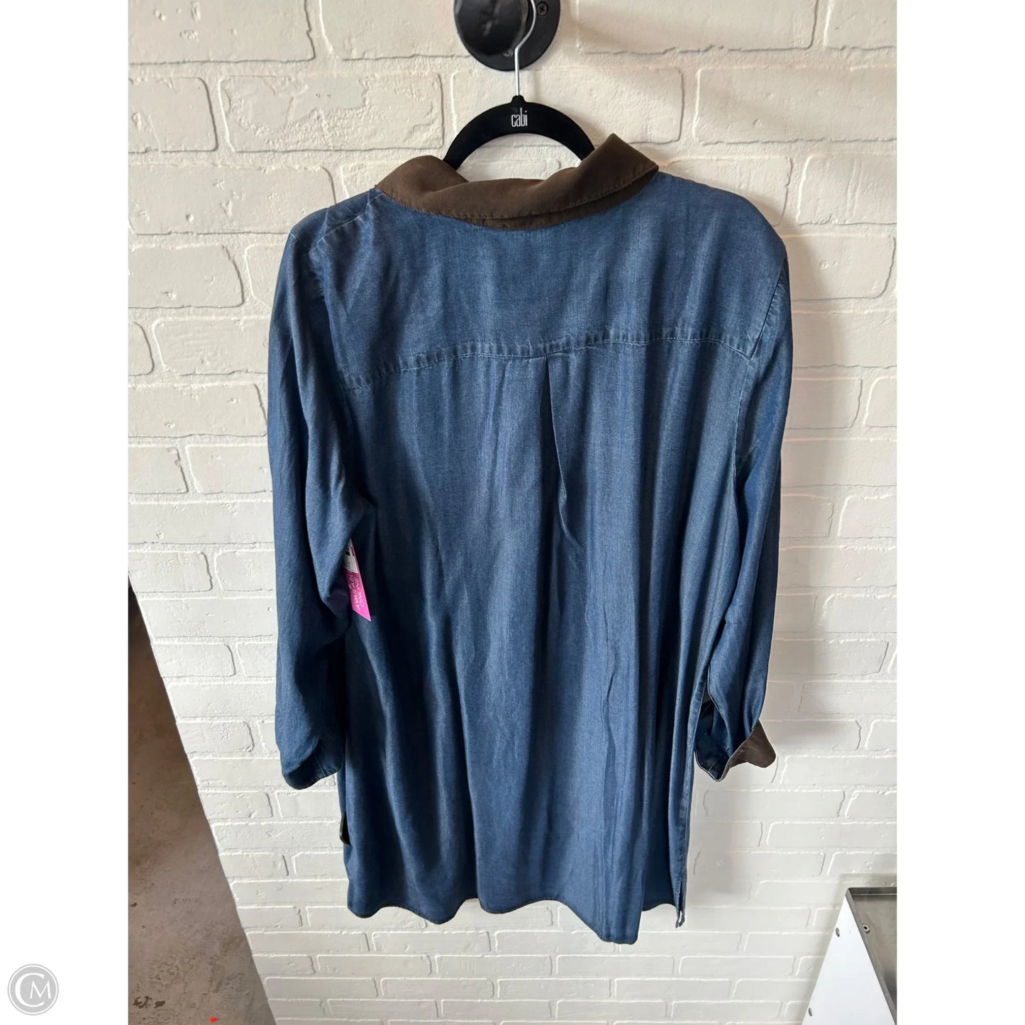 Dress Casual Midi By Soft Surroundings In Blue & Brown, Size: 2x