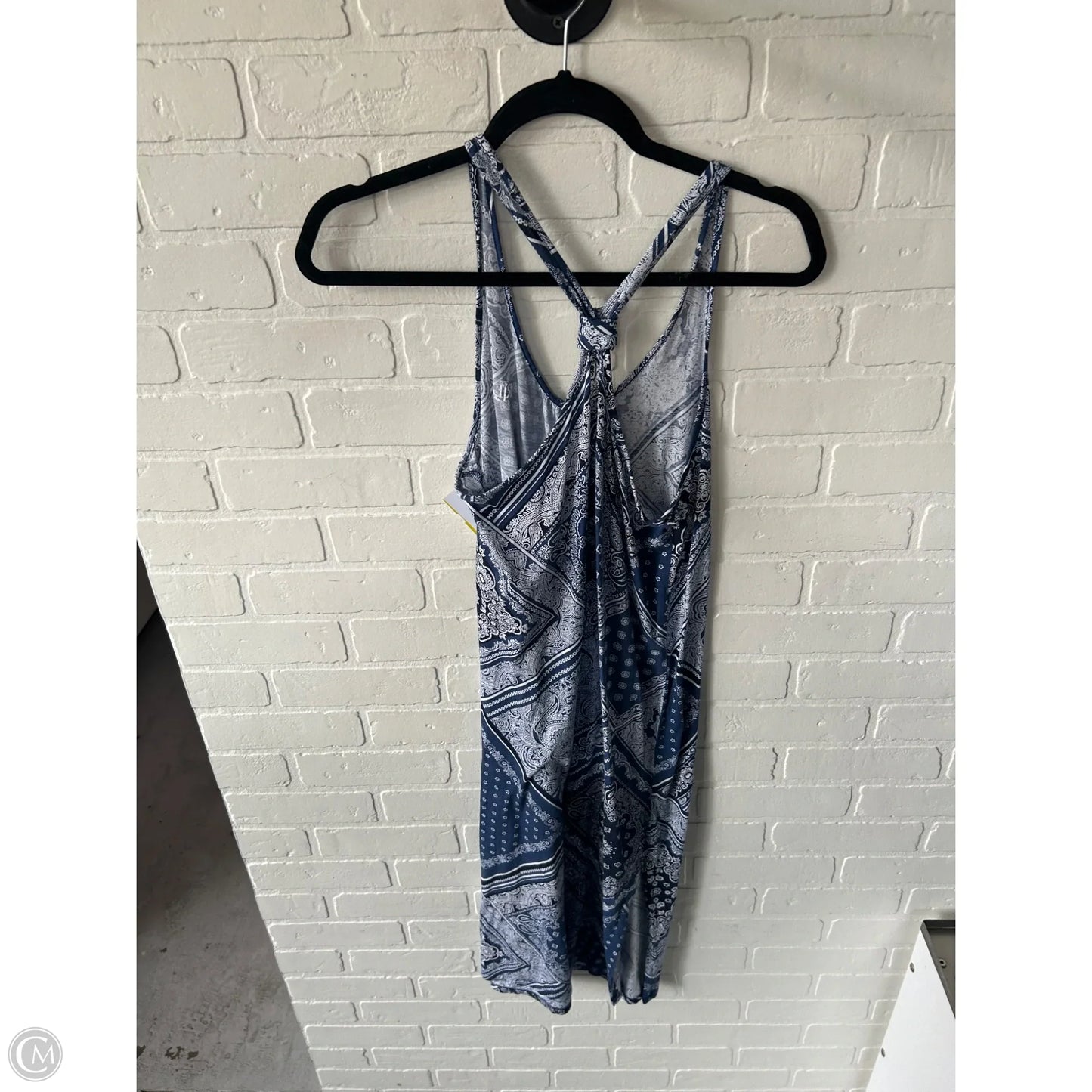 Dress Casual Midi By Lauren By Ralph Lauren In Blue & White, Size: S