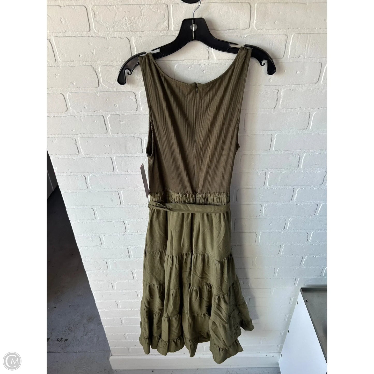 Dress Casual Midi By Paige In Green, Size: M