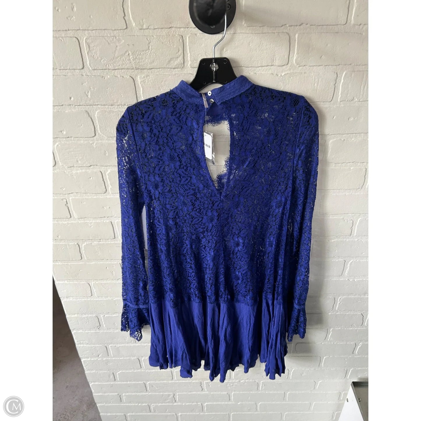 Tunic Long Sleeve By Free People In Blue, Size: Xs