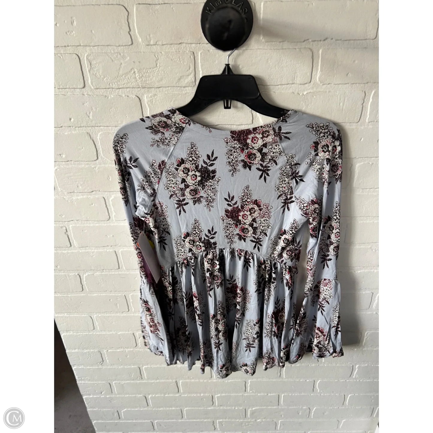 Top Long Sleeve By Free People In Blue, Size: Xs