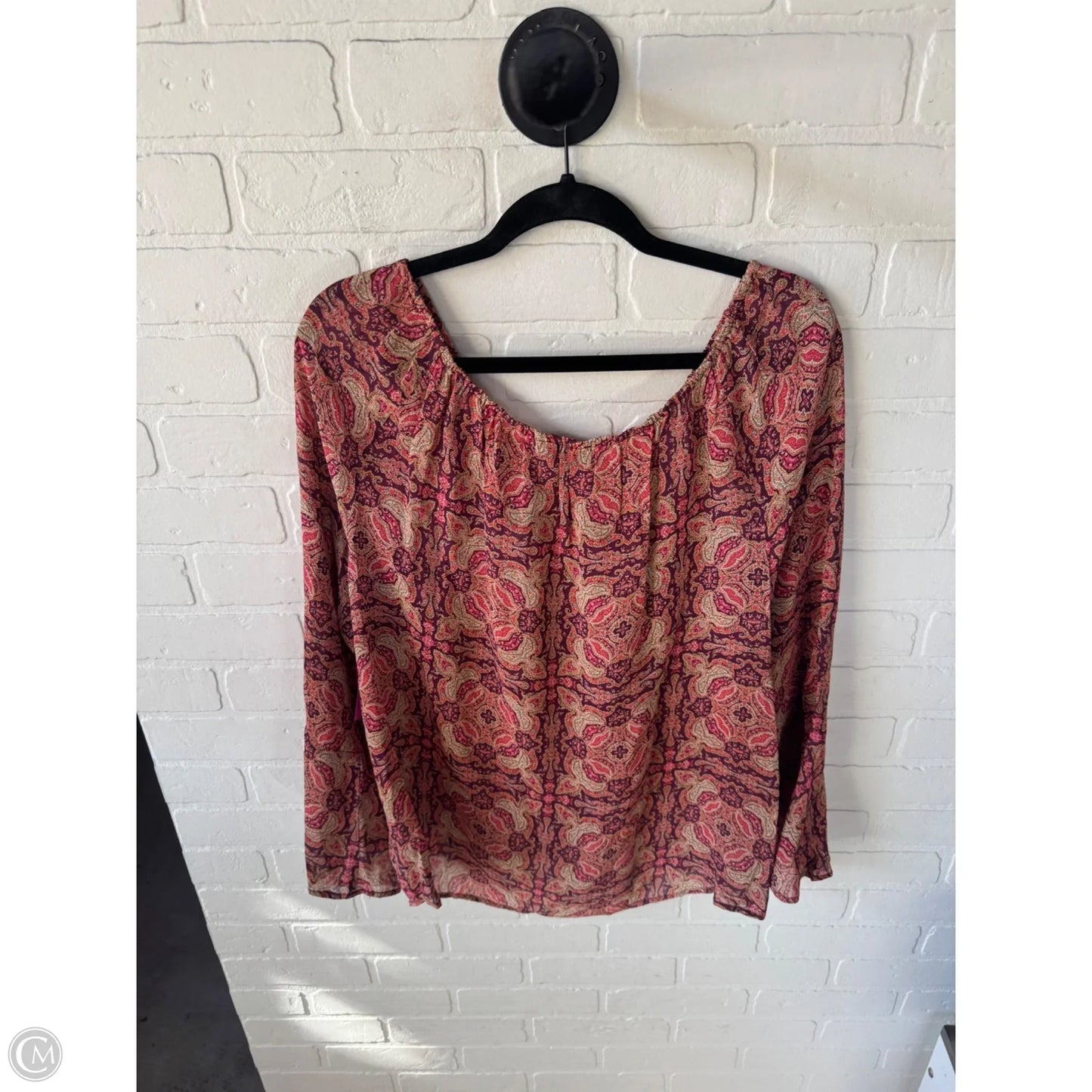 Top Long Sleeve By Sanctuary In Orange & Purple, Size: Xl