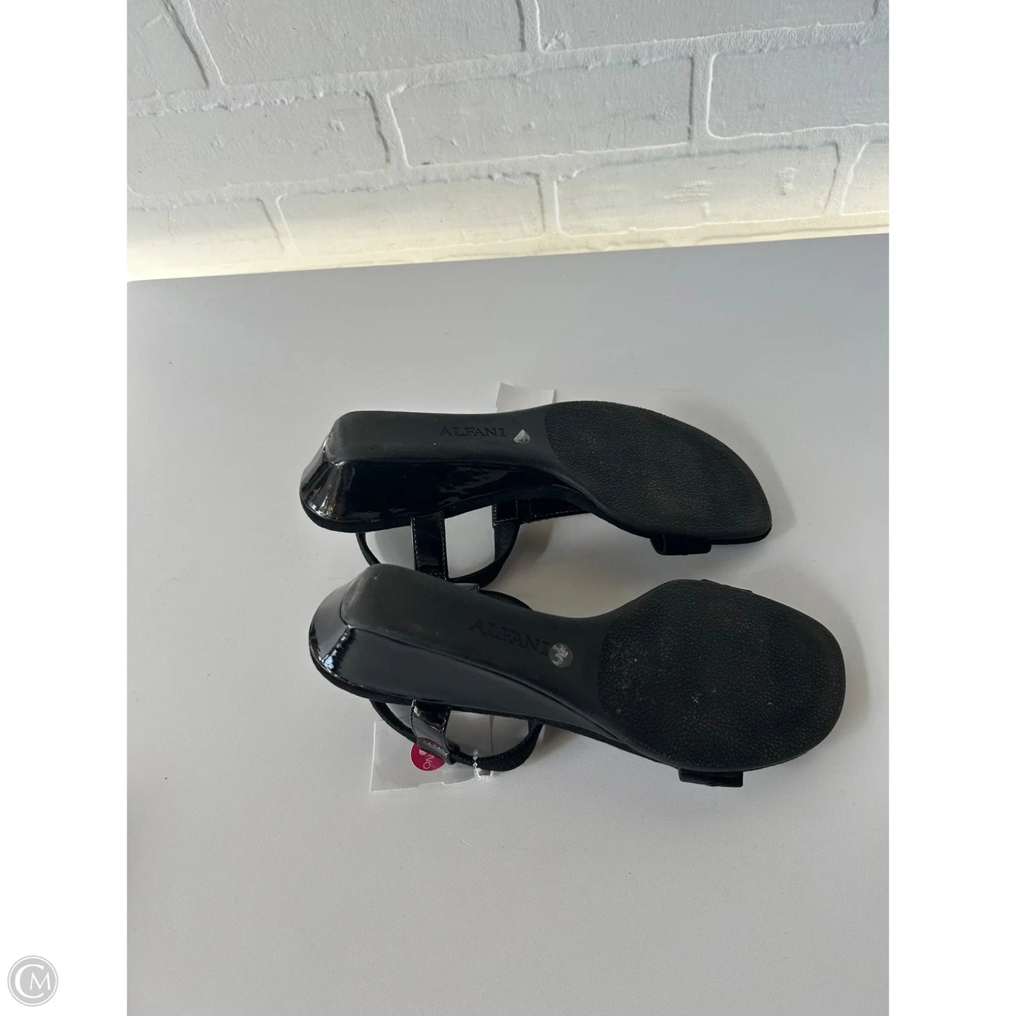 Sandals Heels Wedge By Alfani In Black, Size: 7