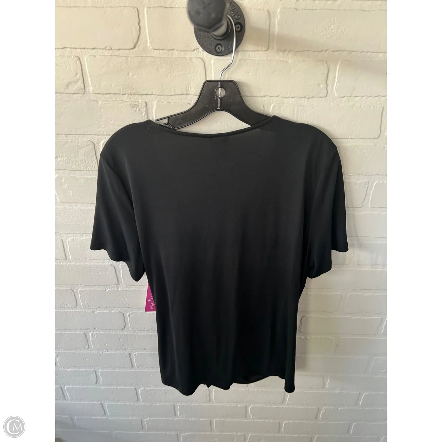 Top Short Sleeve By A New Day In Black, Size: L