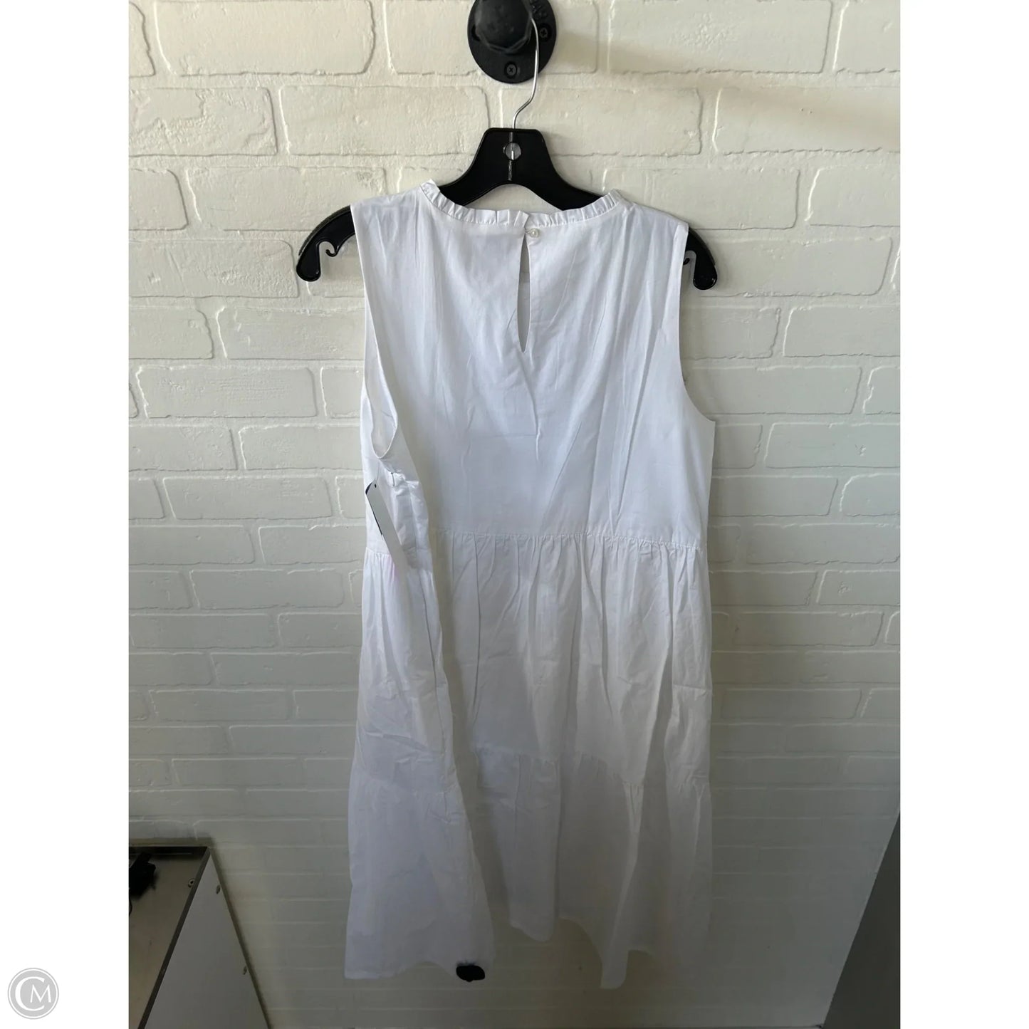Dress Casual Midi By J. Crew In White, Size: L