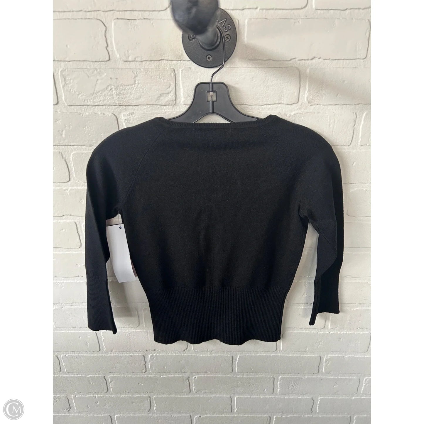 Sweater Cardigan By Betsey Johnson In Black, Size: S