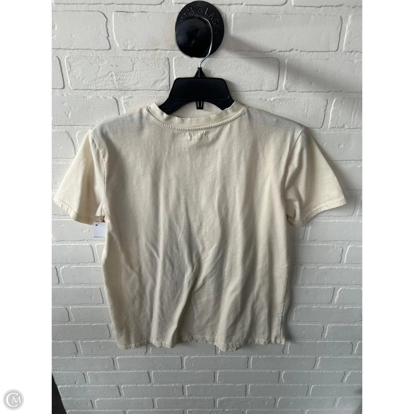 Top Short Sleeve Basic By Maurices In Cream, Size: Xs