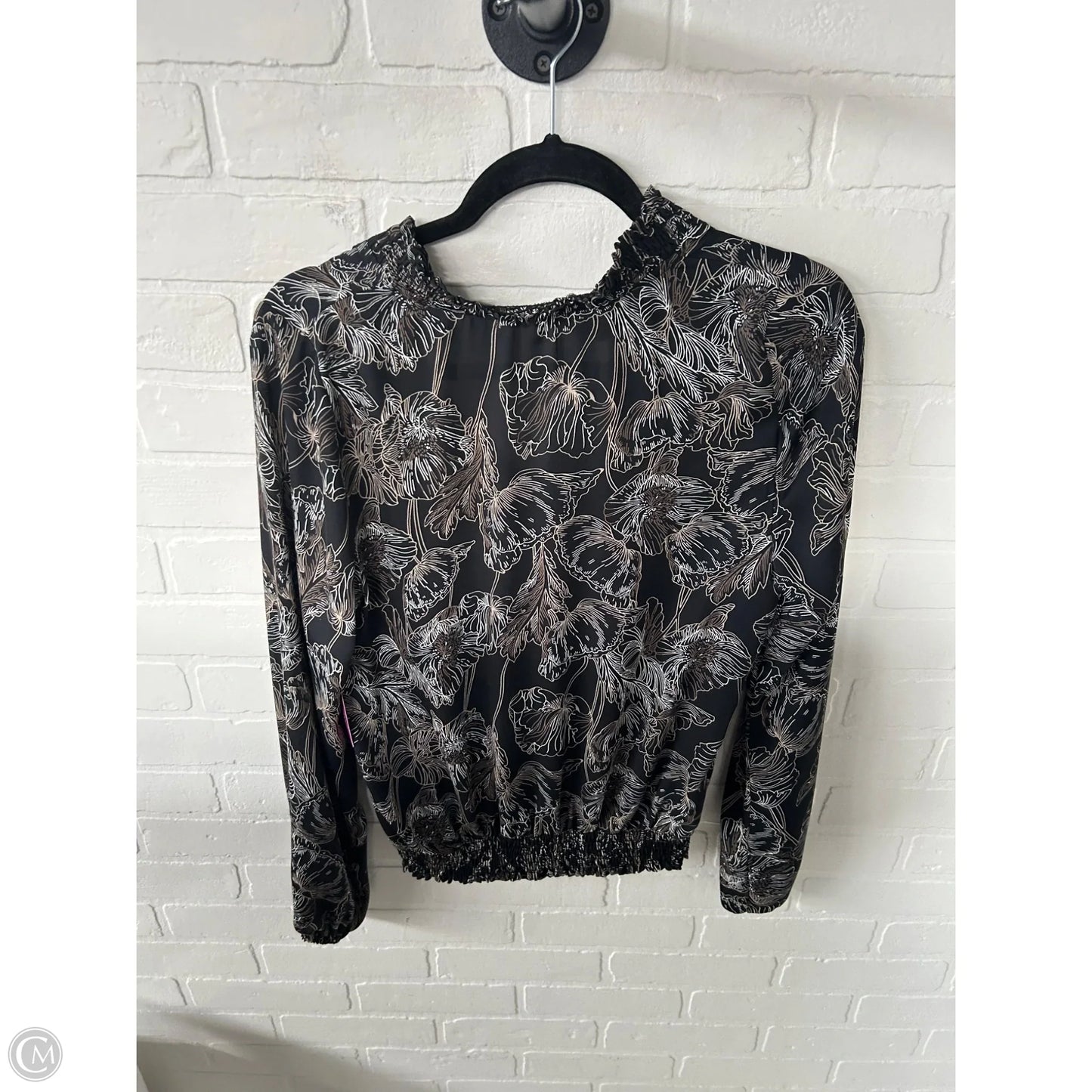 Top Long Sleeve By Allison Joy In Black, Size: M